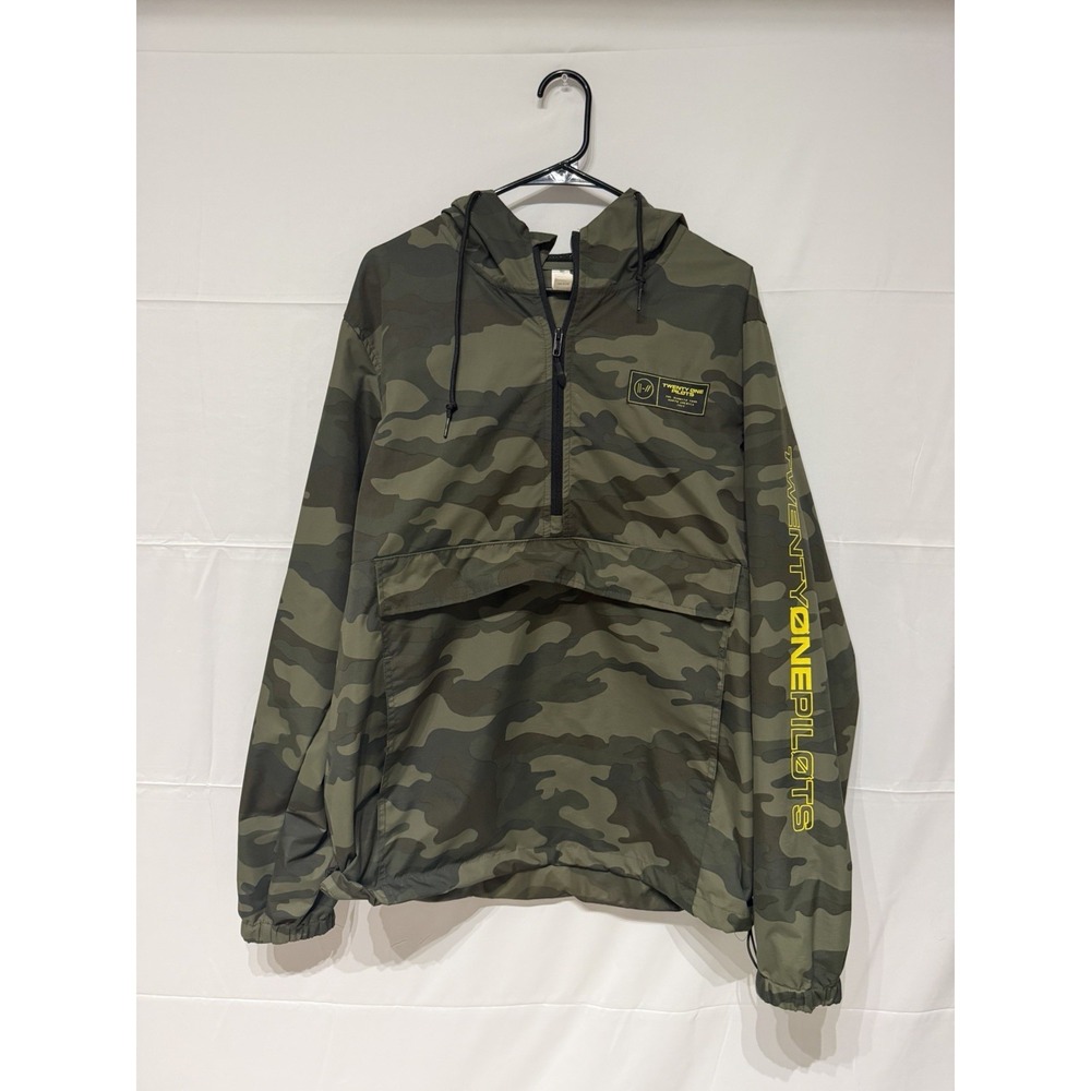 Twenty One Pilots Bandito Tour Camo Windbreaker- Large